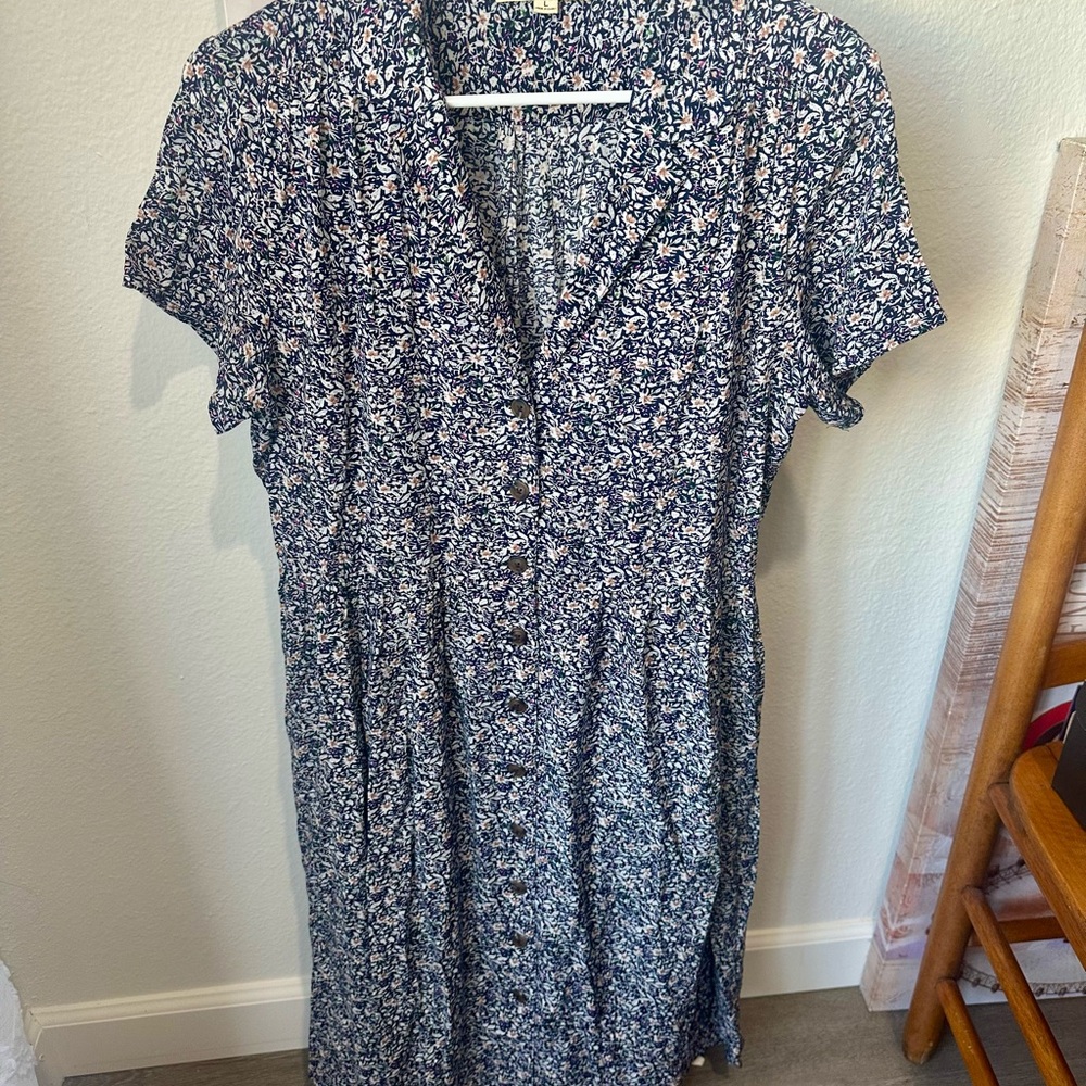 Floral Blue Dress